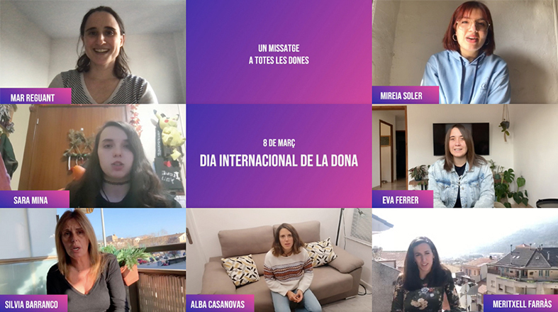 Imatges del vÃdeo del Dia Internacional de la Dona 2021 a Súria.