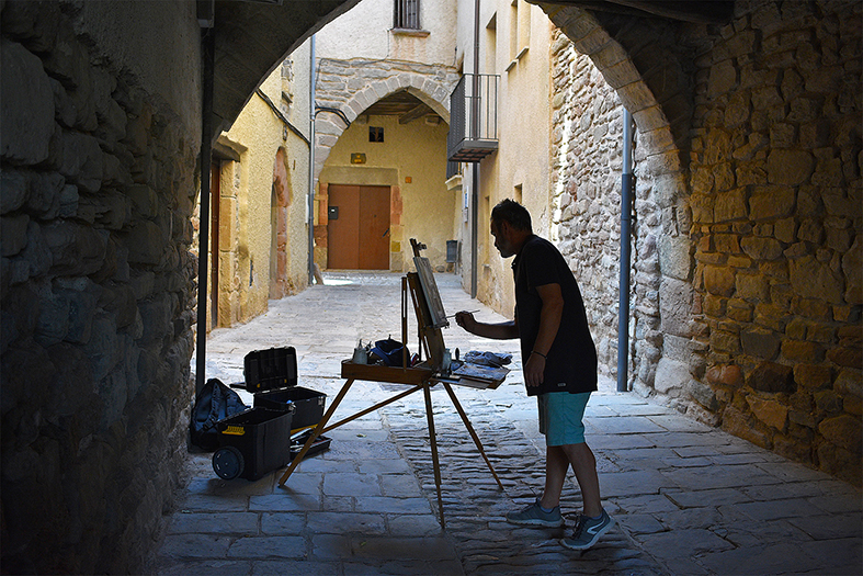 Participant del 52è Concurs de Pintura Rà pida, dins del programa de la Festa Major de Súria.