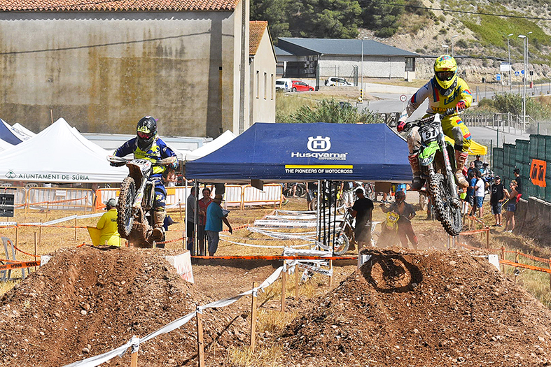 Imatge del 13è Rà pid Tram de Motos al camp de les Cases Noves, dins del programa de la Festa Major de Súria.
