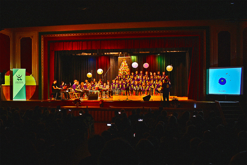 Concert de Nadal de l'Escola Municipal de Música, a la sala d'actes de la Residència Bell Repòs.