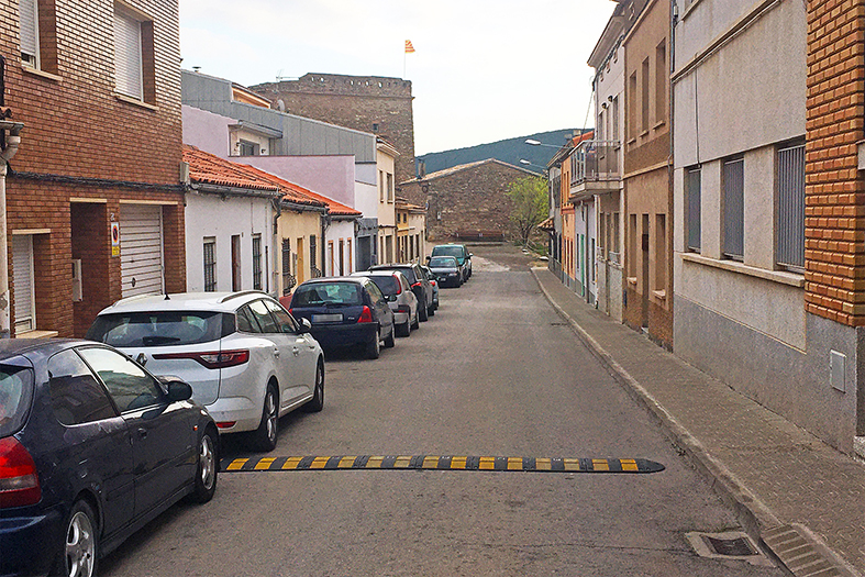 Imatge del confinament als barris de la vila. Barri del Poble Vell.