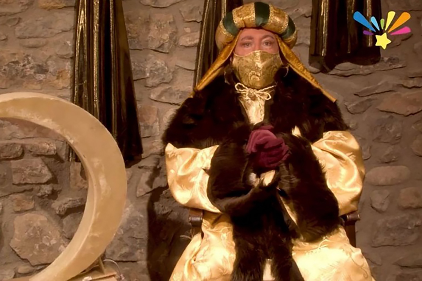 Parlament del patge Ahazià als infants de Súria des del canal de YouTube de la Cavalcada de Reis.