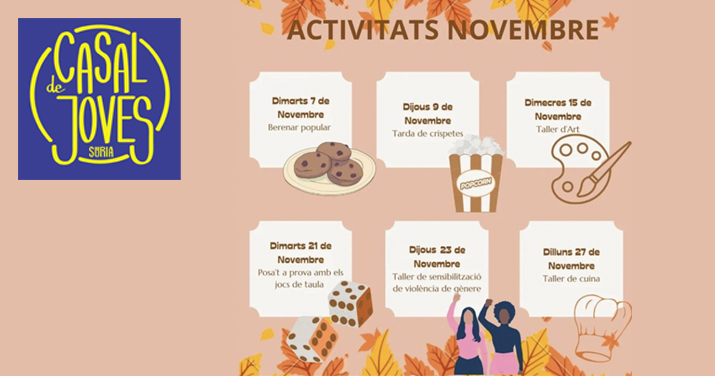 ACTIVITATS DEL CASAL DE JOVES