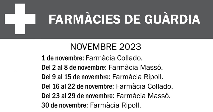 FARMACIES DE GUARDIA