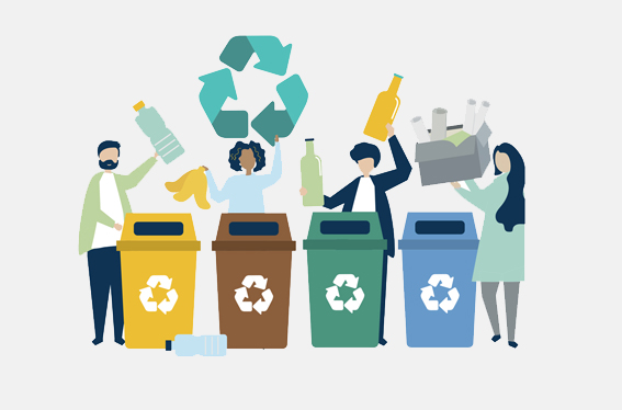 Imatge de la campanya de l'Ajuntament de Súria per a la sensibilització sobre el reciclatge i la recollida selectiva.