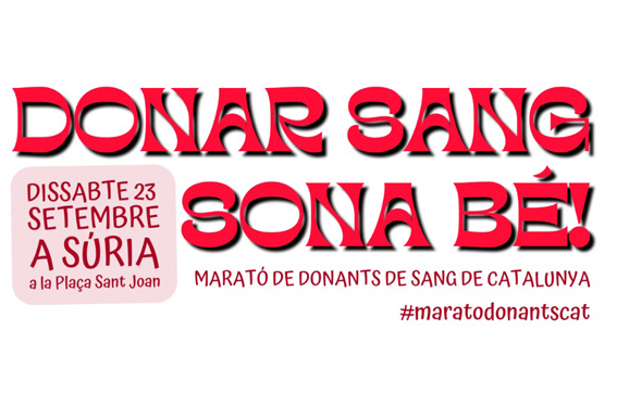 Súria celebrarà una Marató de donació de sang aquest dissabte 23 de setembre amb nombroses activitats