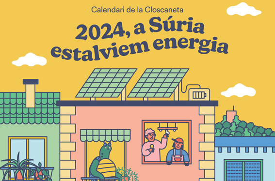 Detall de la portada del calendari de la Closcaneta per a l'any 2024.
