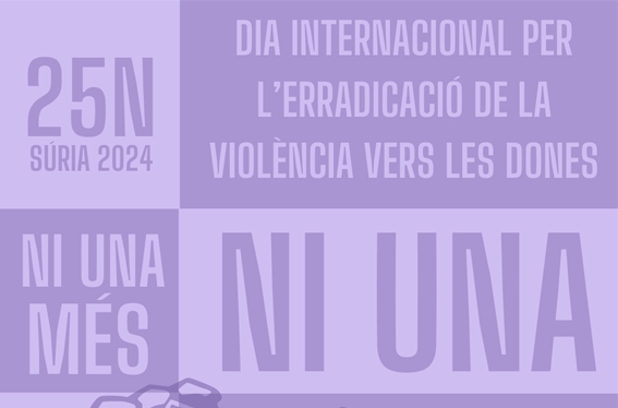 Súria commemora el Dia Internacional per l'erradicació de la violència vers les dones amb el lema 'Ni una més'