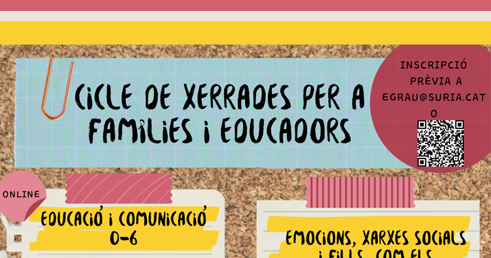 CICLE DE XERRADES PER A FAMILIES I EDUCADORS
