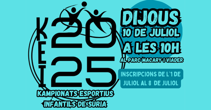 FESTA MAJOR 2025: KAMPIONATS ESPORTIUS INFANTILS (KEI)
