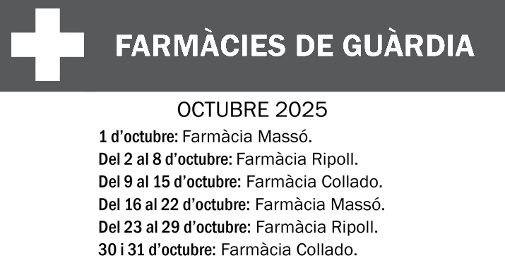 FARMACIES DE GUARDIA