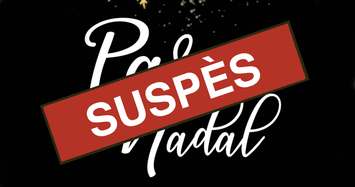 Imatge sobre la suspensió del Parc de Nadal infantil.