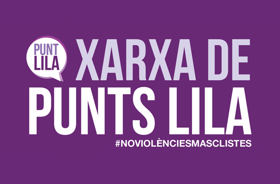 Logotip de la Xarxa de Punts Lila de la Diputació de Barcelona.