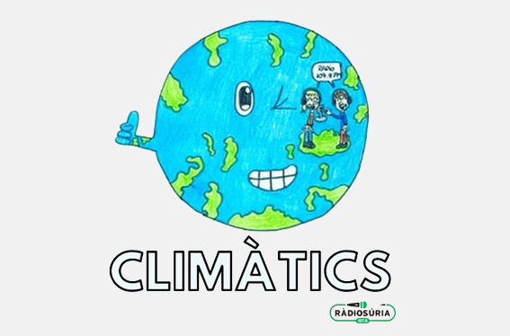 Logotip del programa 'Climàtics' de les escoles Francesc Macià, Salipota, Fedac i l'emissora municipal Ràdio Súria.