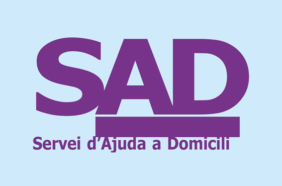 Logotip del Servei d'Ajuda a Domicili (SAD) de l'Ajuntament de Súria.