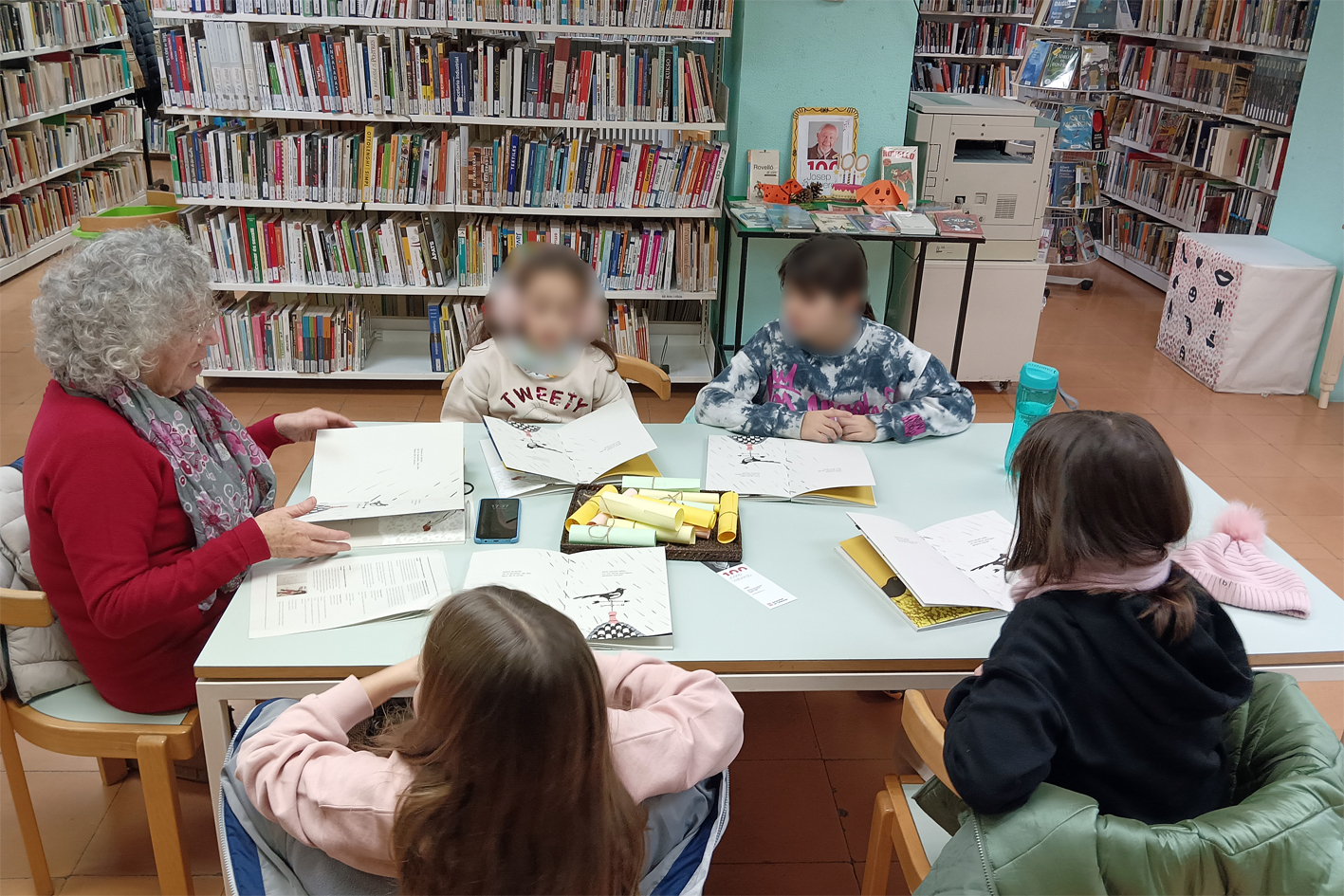 Dijous 11 de gener de 2024 - Trobada del Club dels Friki Books de 4t a la Biblioteca PÃºblica (foto: Biblioteca PÃºblica).