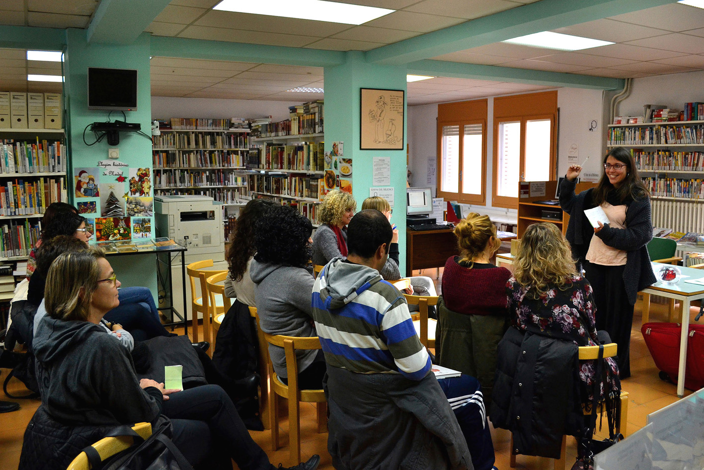 Dimecres 10 de desembre de 2014 - Xerrada de l'assessora educativa i activista cultural Marta Roig a la Biblioteca PÃºblica, dins del programa SÃºria Municipi Lector.