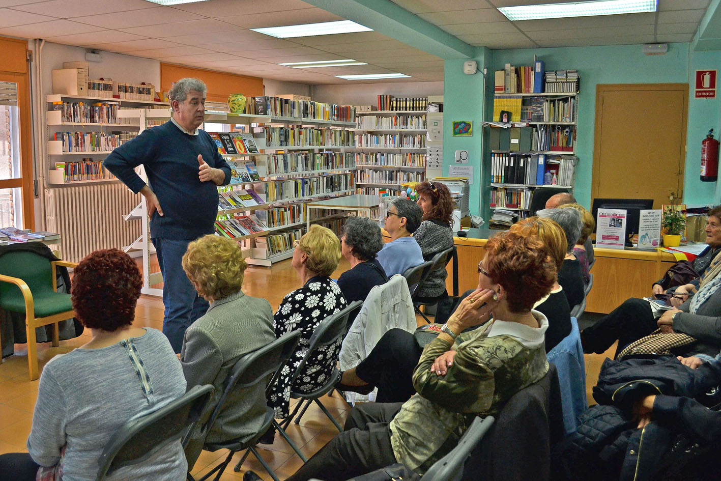 Dimarts 26 d'abril de 2016 - SessiÃ³ de contacontes d'Albert Estengre, organitzada per la Biblioteca PÃºblica i l'Escola Municipal de FormaciÃ³ d'Adults, dins del programa SÃºria Municipi Lector.