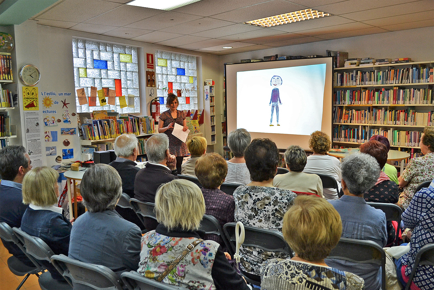 Dijous 7 de juny de 2018 - Xerrada de la ilÂ·lustradora surienca Coaner Codina, organitzada per la Biblioteca PÃºblica i l'Escola Municipal de FormaciÃ³ d'Adults, dins del programa SÃºria Municipi Lector.
