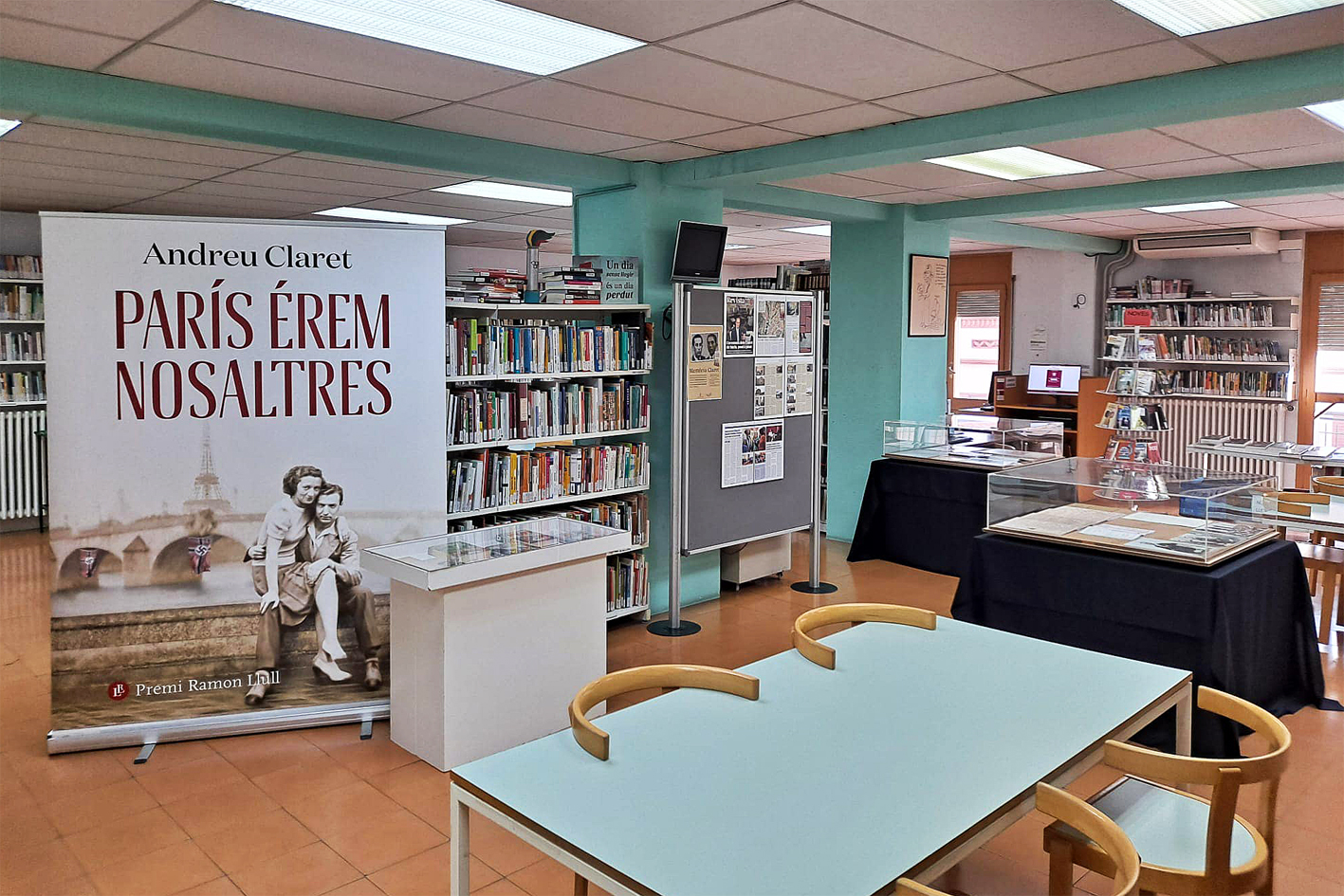 Any 2023 - Imatge de l'exposiciÃ³ 'MemÃ²ria Claret' a la Biblioteca PÃºblica de SÃºria.