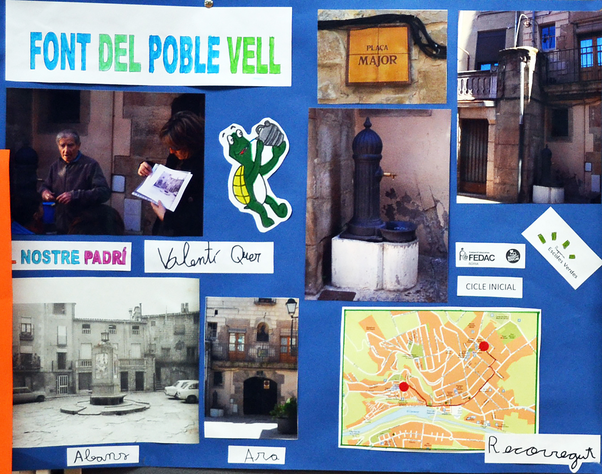 PlafÃ³ sobre la font del Poble Vell.