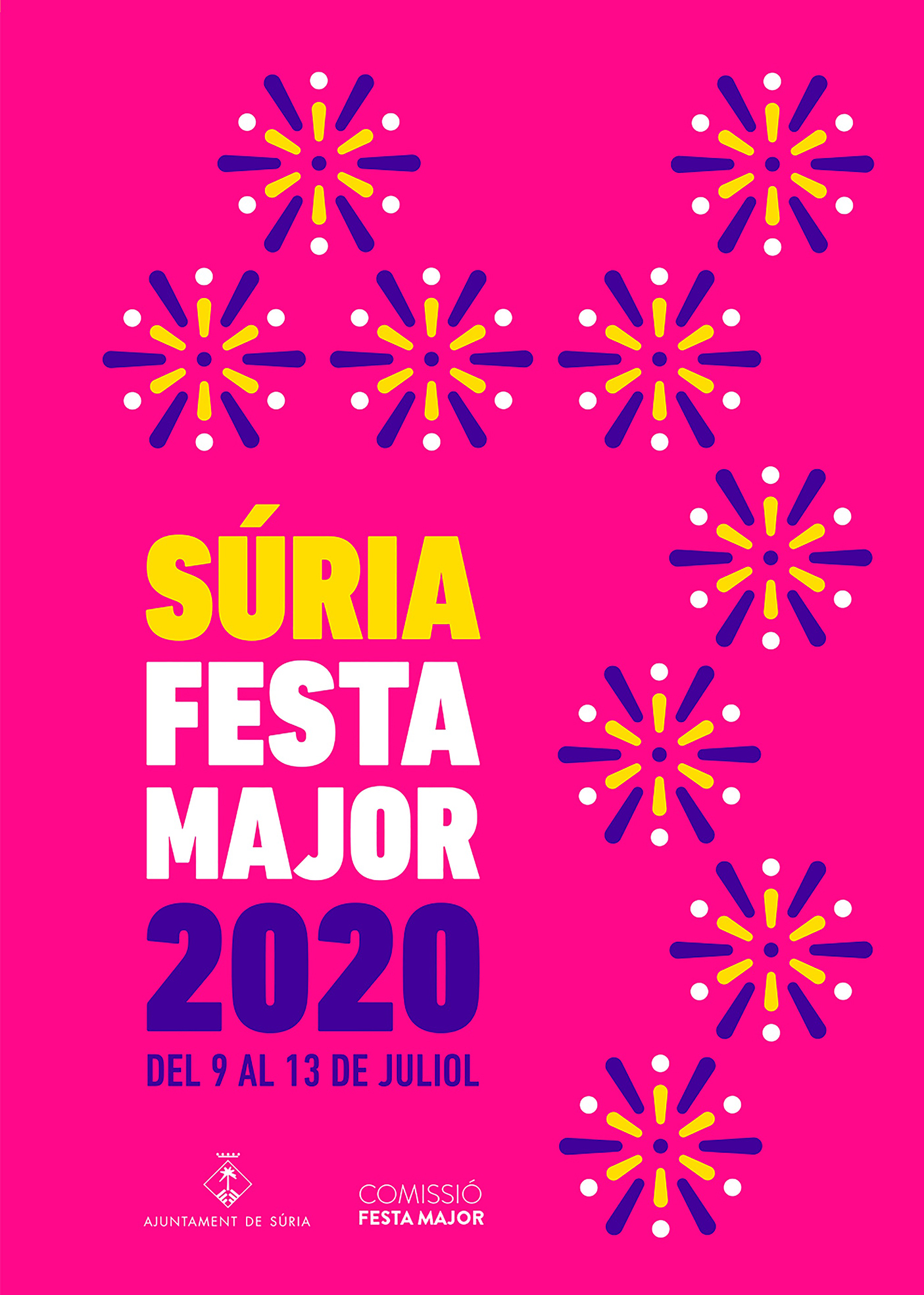 Portada del programa de la Festa Major de Súria 2020 - Del 9 al 13 de juliol.