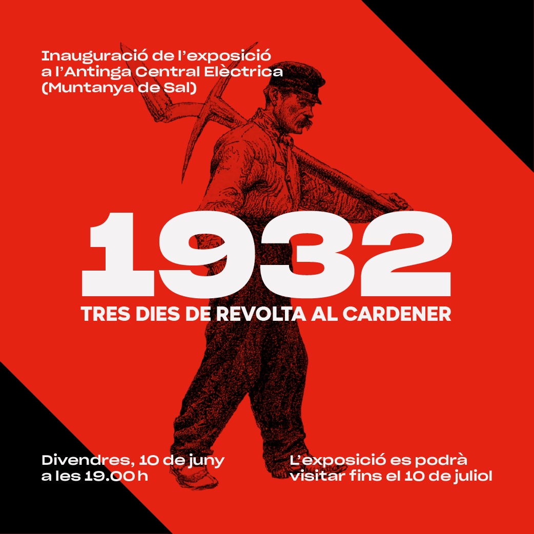 Imatge de l'exposició '1932: Tres dies de revolta al Cardener' (Cardona) - Del 10 de juny al 10 de juliol.