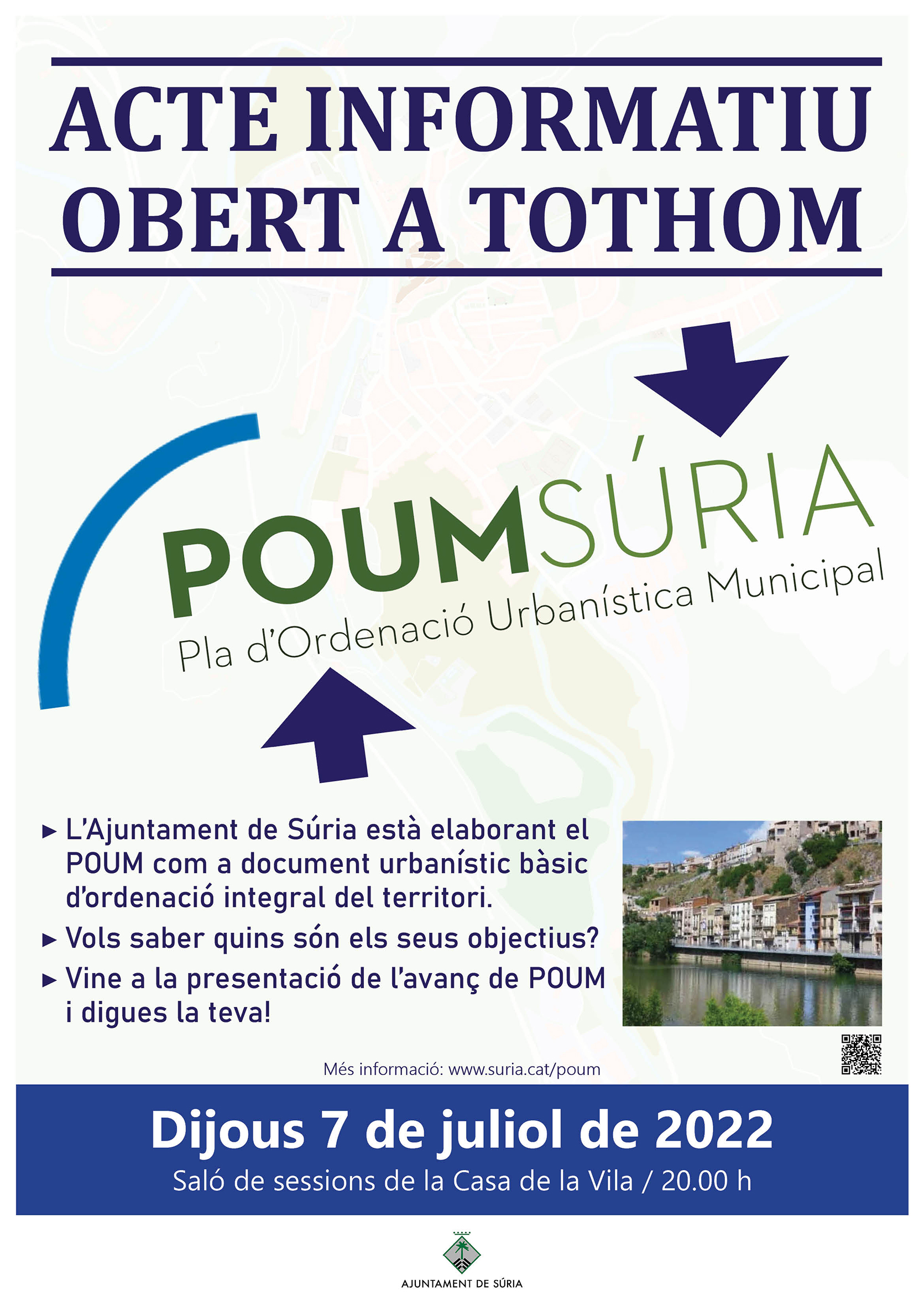 Acte informatiu sobre l'avanç del Pla d'Ordenació Urbanística Municipal (POUM)