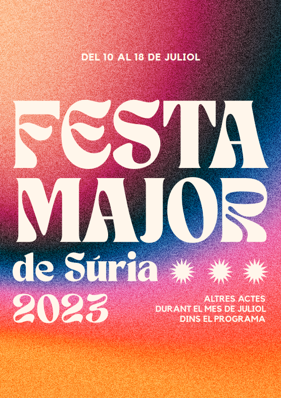 Portada del programa de la Festa Major 2023 - Del 10 al 18 de juliol.