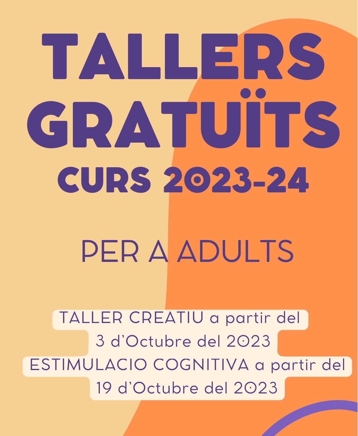 Tallers Gratuïts per a Adults: Inici del taller creatiu