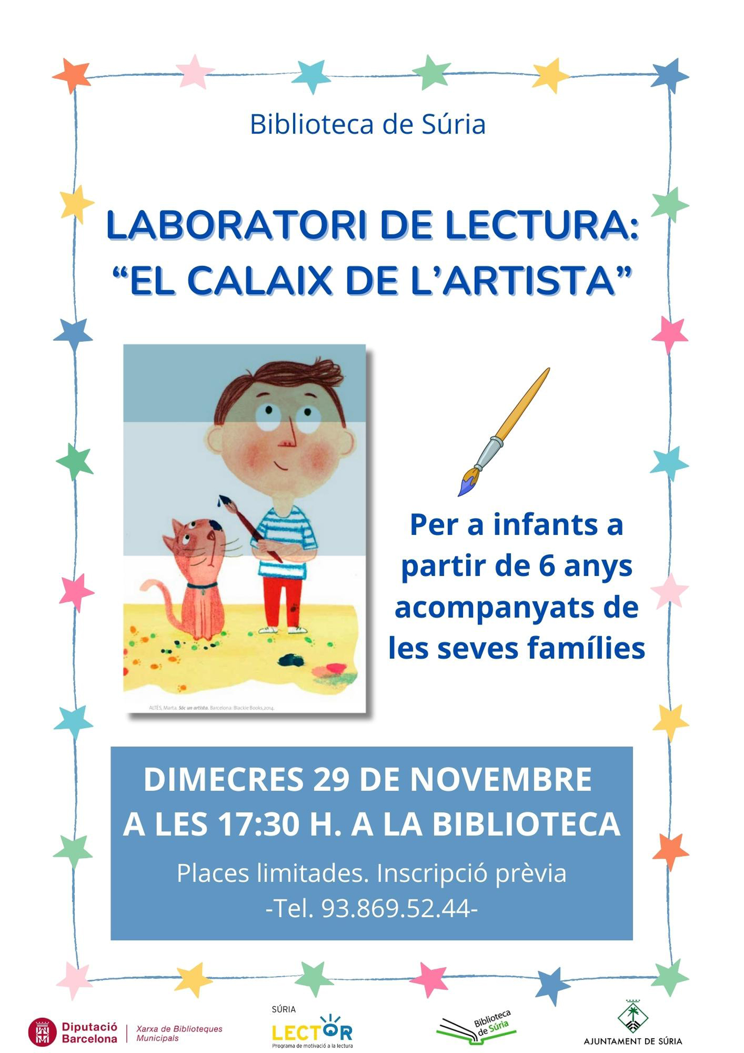 Laboratori de lectura per a infants: 'El calaix de l'artista'