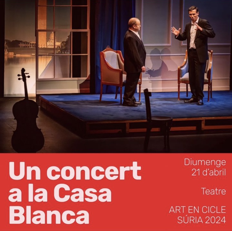 Imatge de difusió de l'obra teatral 'Un concert a la Casa Blanca' del 7è Art en Cicle - Diumenge 21 d'abril.