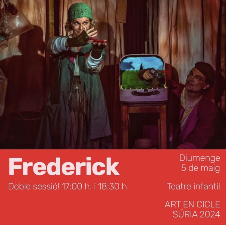 Imatge de difusió de l'obra de teatre infantil 'Frederick' del 7è Art en Cicle - Diumenge 5 de maig.