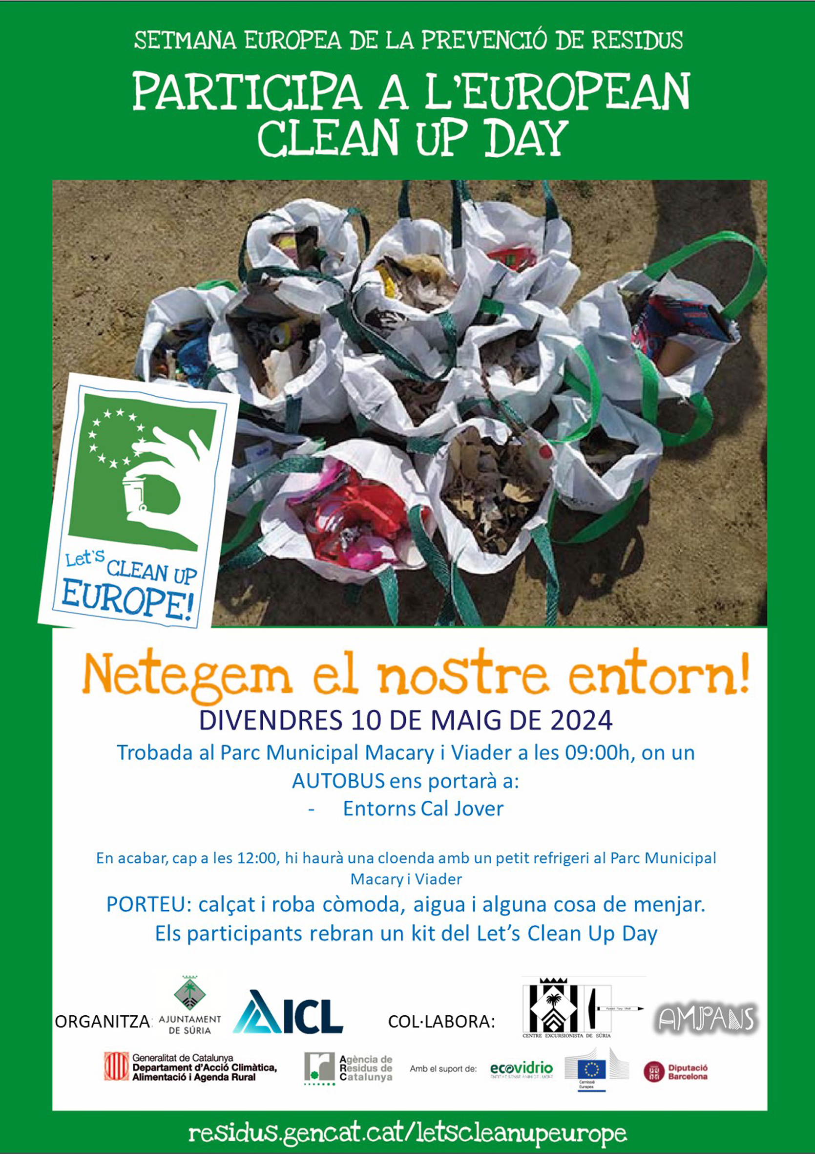 Cartell de la Setmana Europea de la Prevenció de Residus - Divendres 10 de maig.