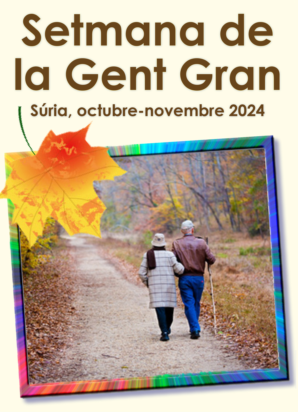 Portada del programa de la Setmana de la Gent Gran - Del 22 d'octubre al 16 de novembre.