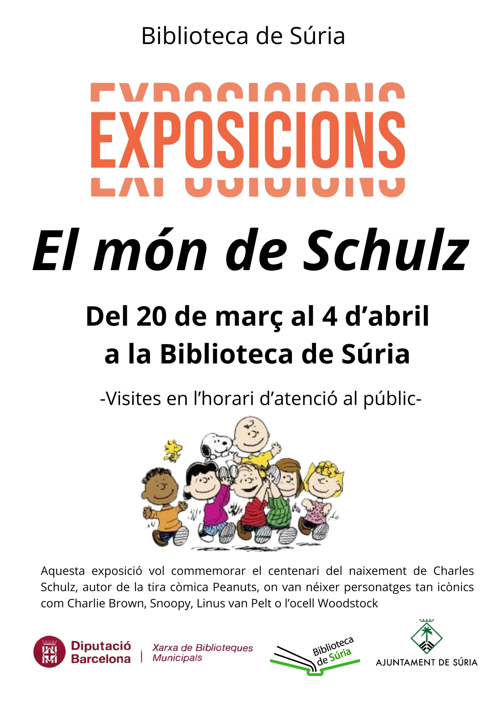 Exposició a la Biblioteca: 'El món de Schulz'