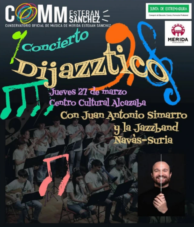 Concert 'Dijázztico' de la Jazz Band Navàs-Súria a Mèrida (Extremadura)