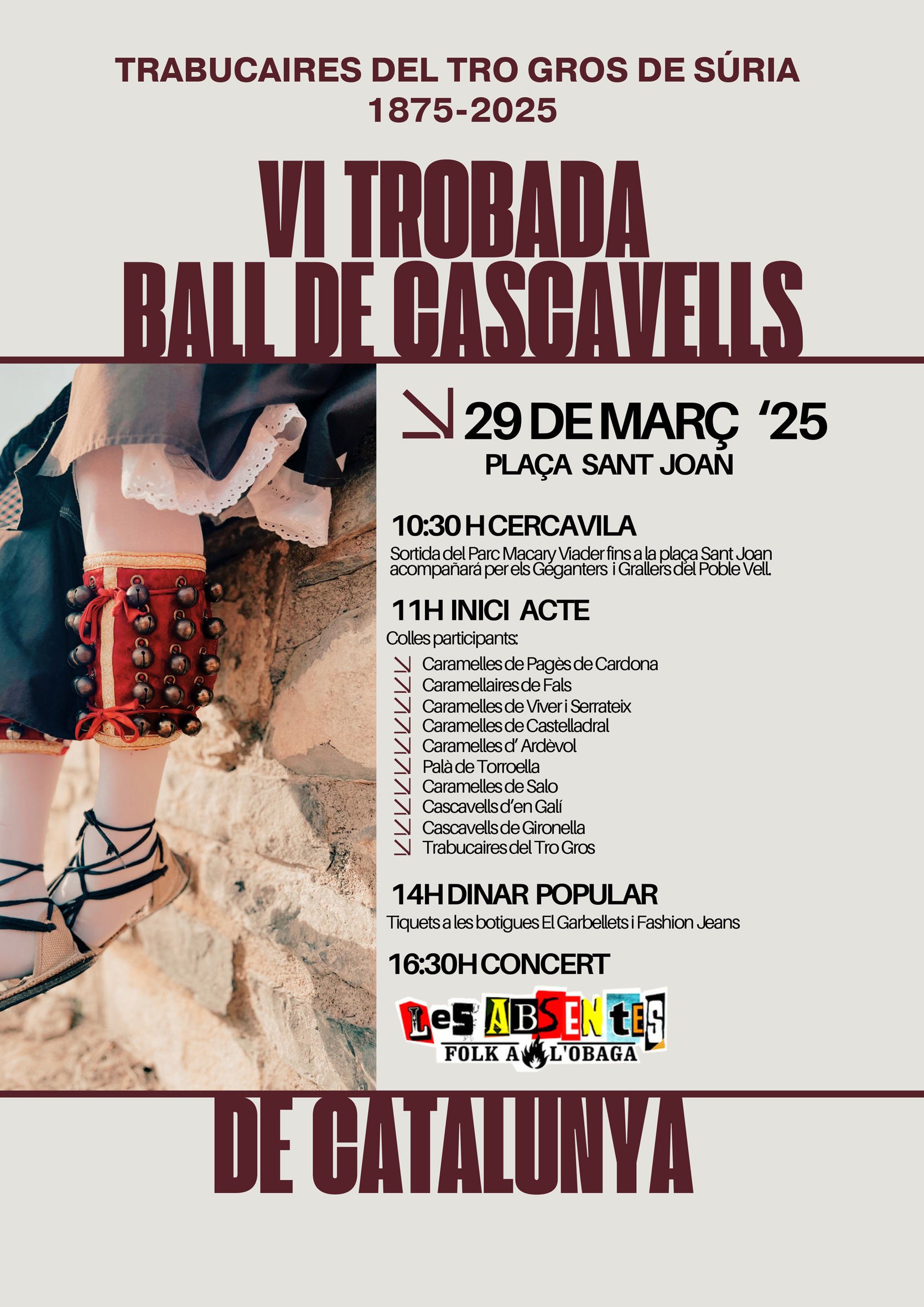 150è aniversari del Tro Gros: 6a Trobada de Ball de Cascavells de Catalunya