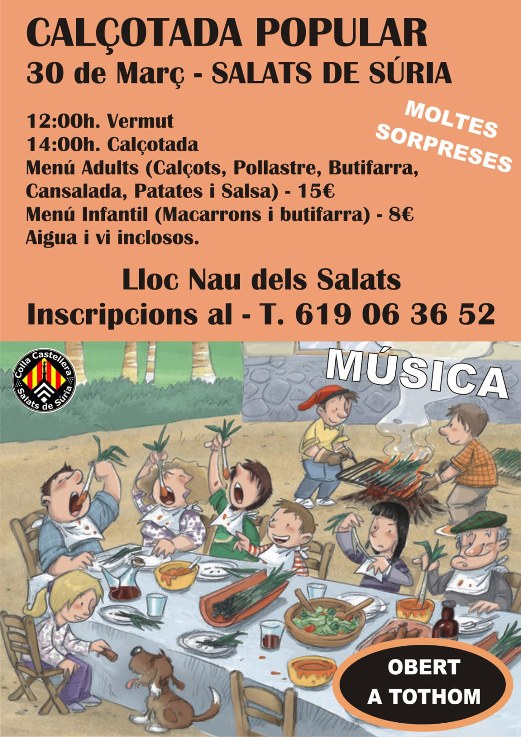 Calçotada popular de la Colla Castellera Salats