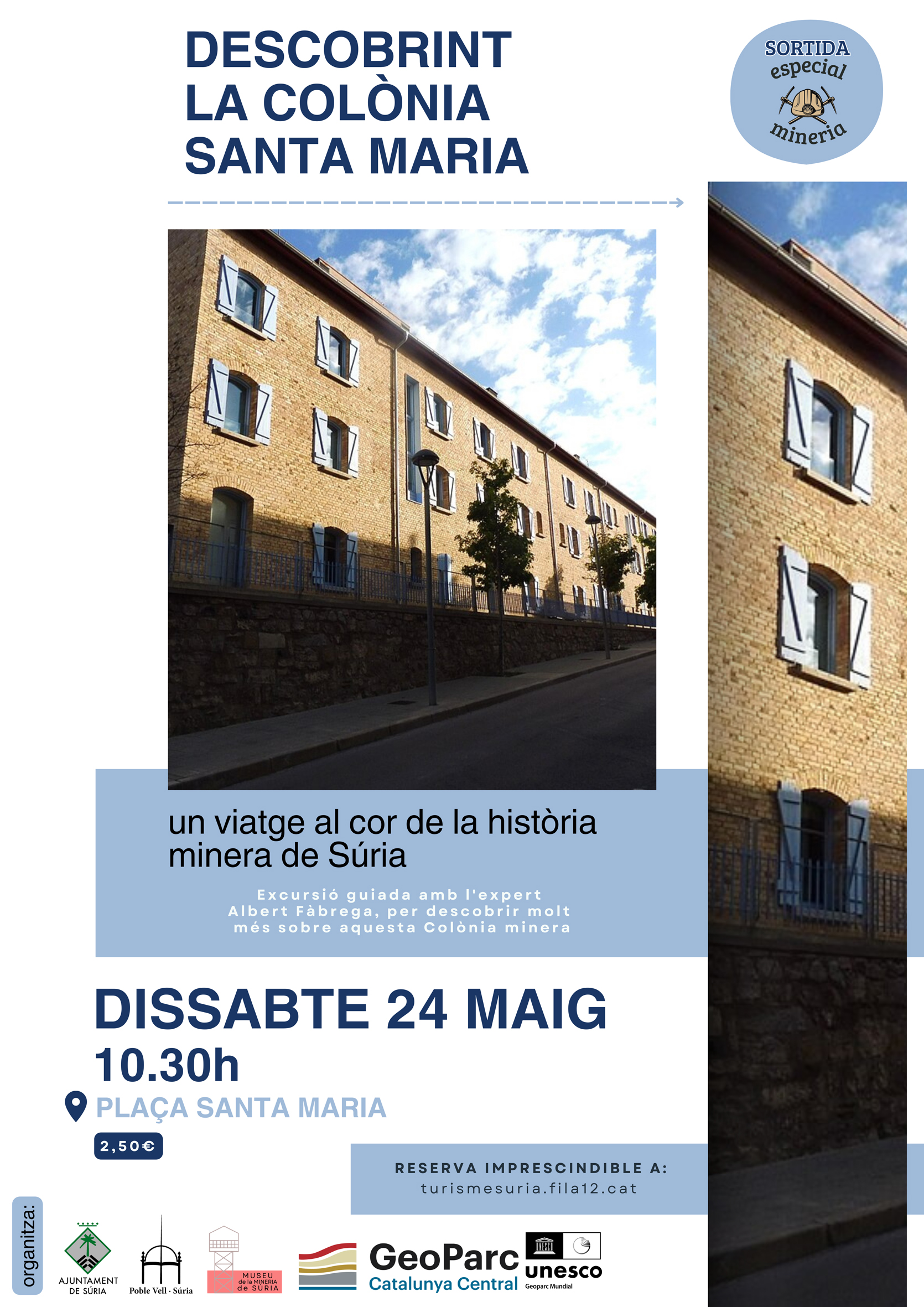 Visita guiada 'Descobrint la Colònia Santa Maria: un viatge al cor de la història minera de Súria'