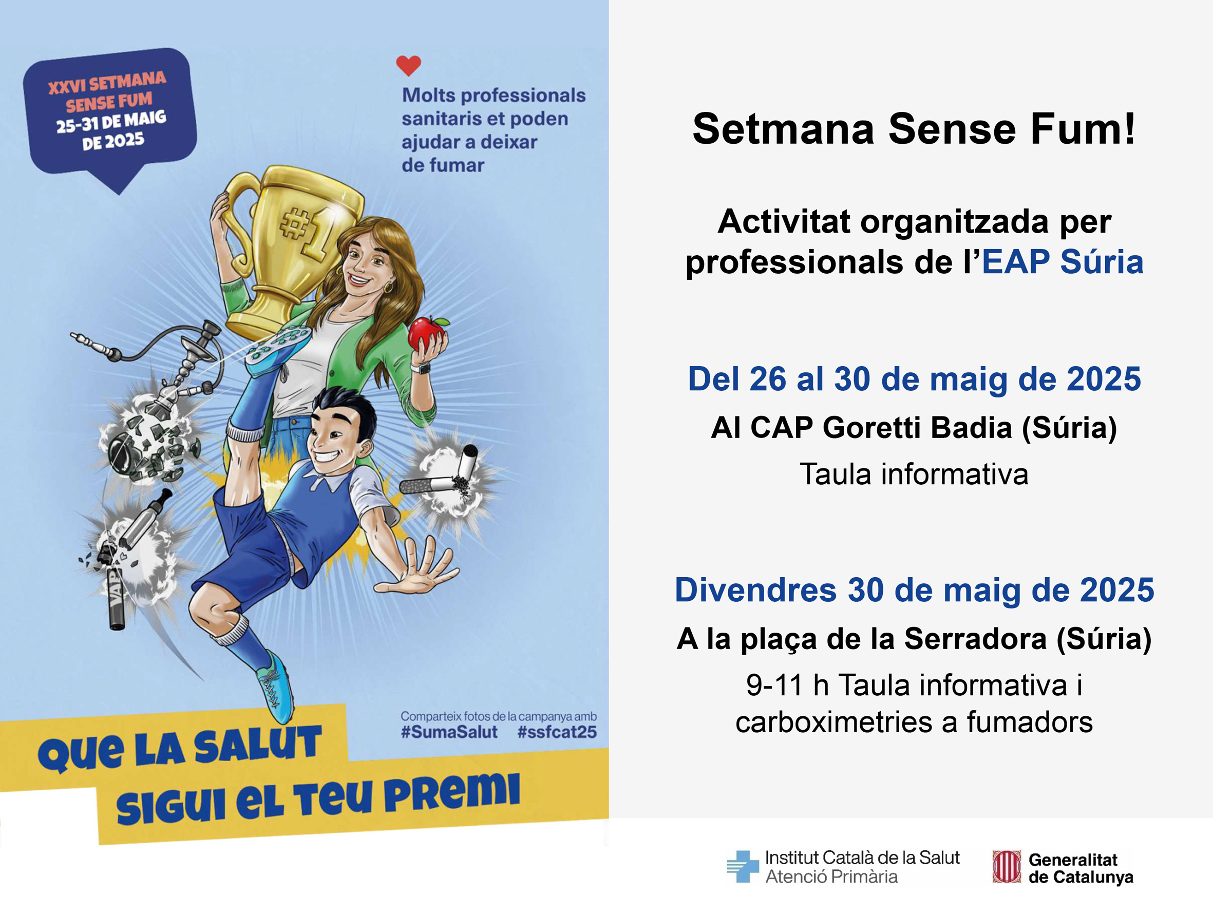 Setmana Sense Fum: Taula informativa