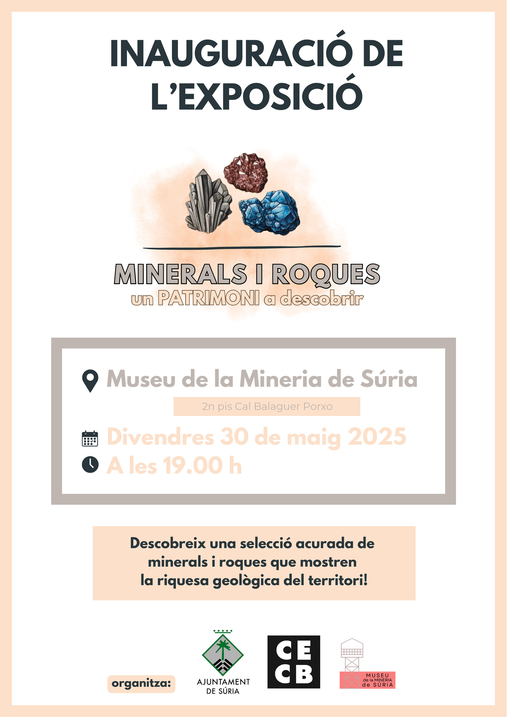 Inauguració de l'exposició 'Minerals i roques. Un patrimoni a descobrir' al Museu de la Mineria