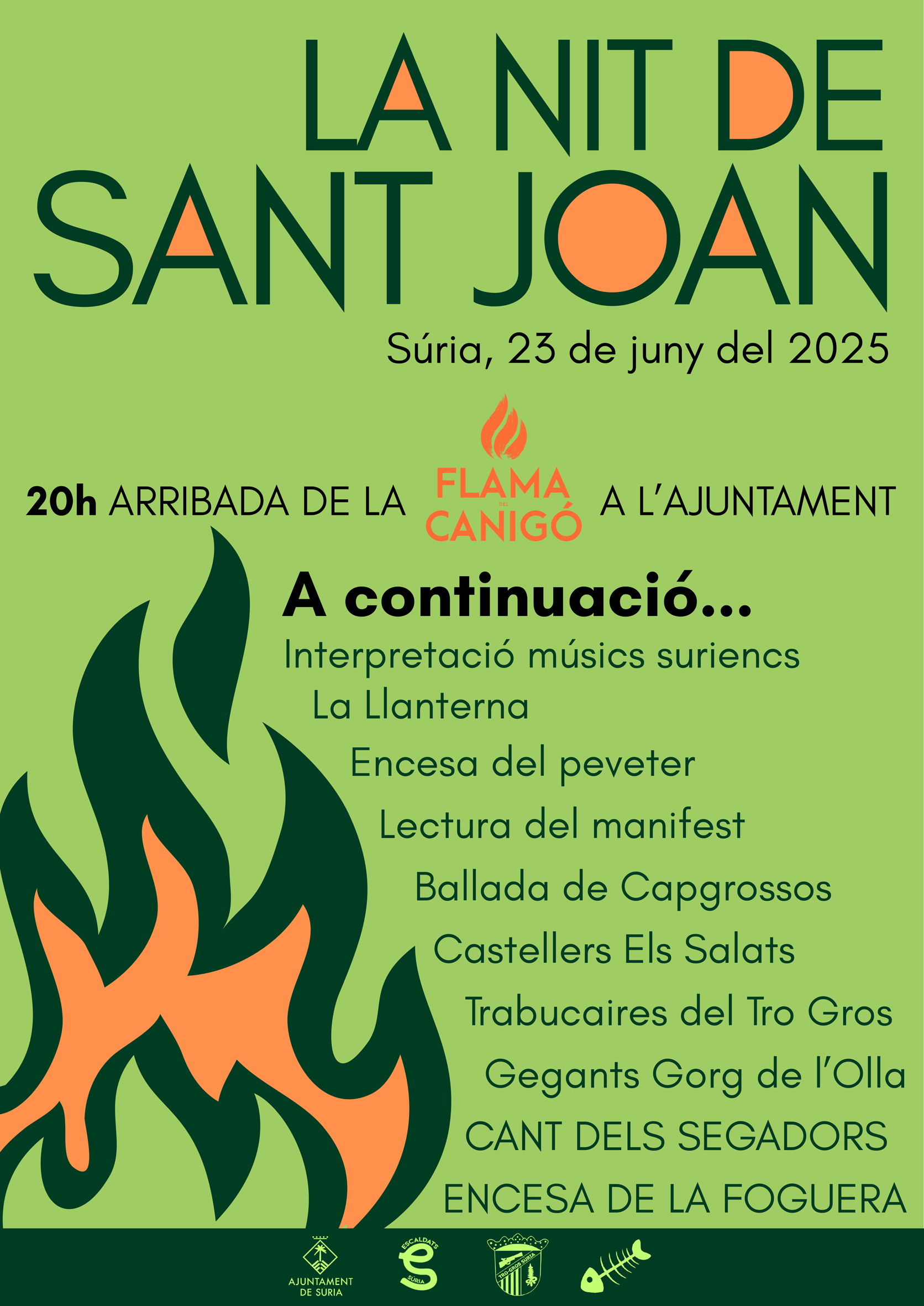 Cartell de la Nit de Sant Joan - Dilluns 23 de juny.