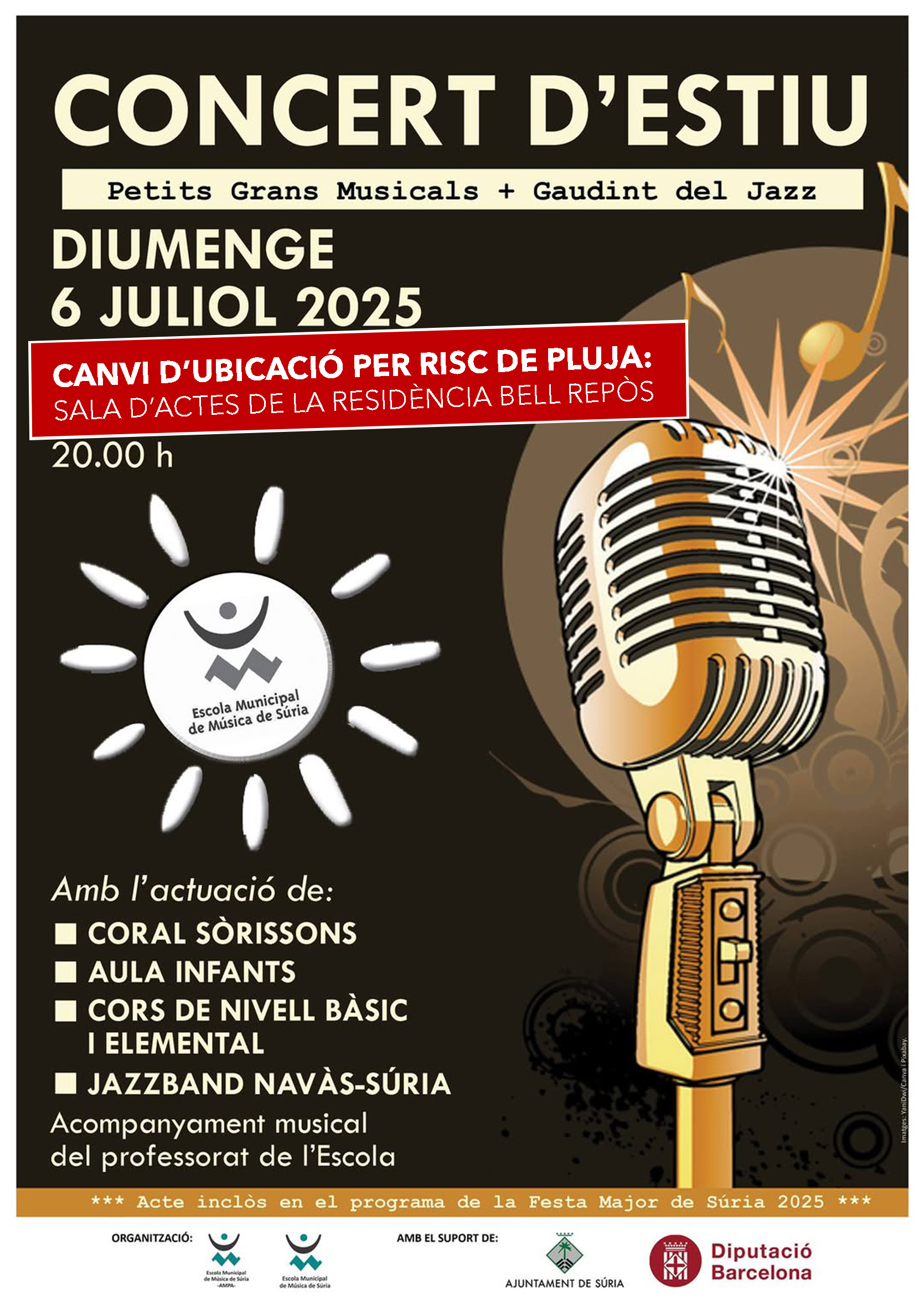 Concert d'Estiu de l'Escola Municipal de Música: Petits Grans Musicals i Gaudint del Jazz