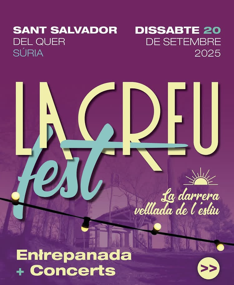 La Creu Fest a Sant Salvador: Entrepanada i concerts