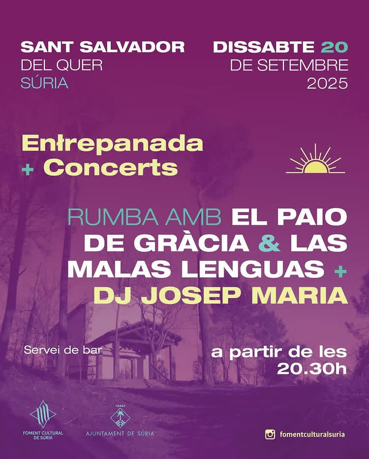 Cartell de La Creu Fest a Sant Salvador - Dissabte 20 de setembre.