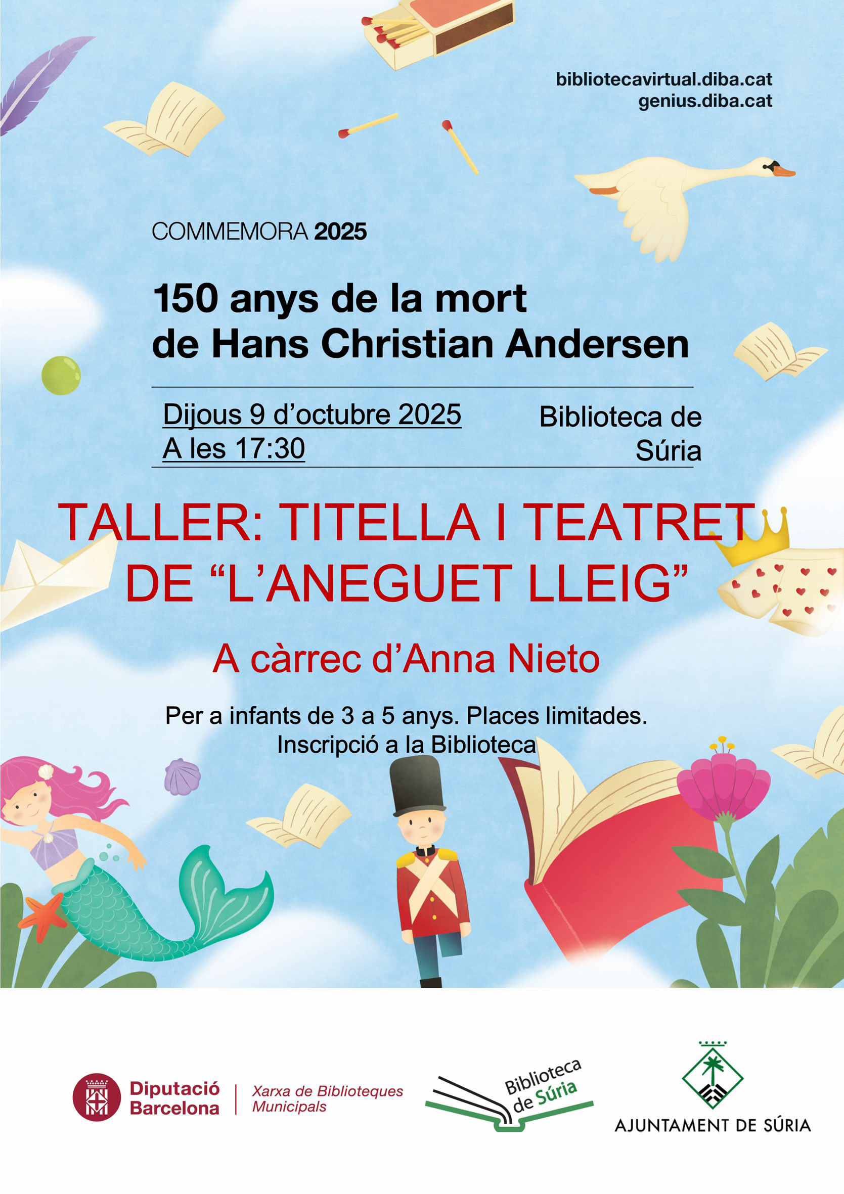 Taller a la Biblioteca Pública: 'Titella i teatret de l'Aneguet Lleig'