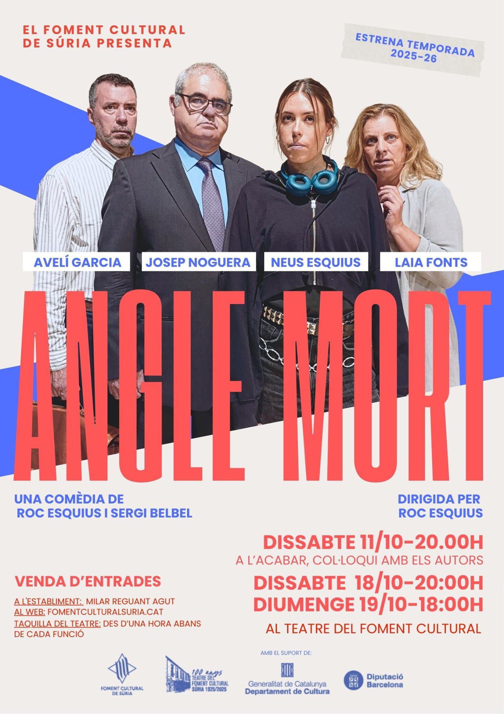 Teatre: 'Angle mort' de Roc Esquius i Sergi Belbel