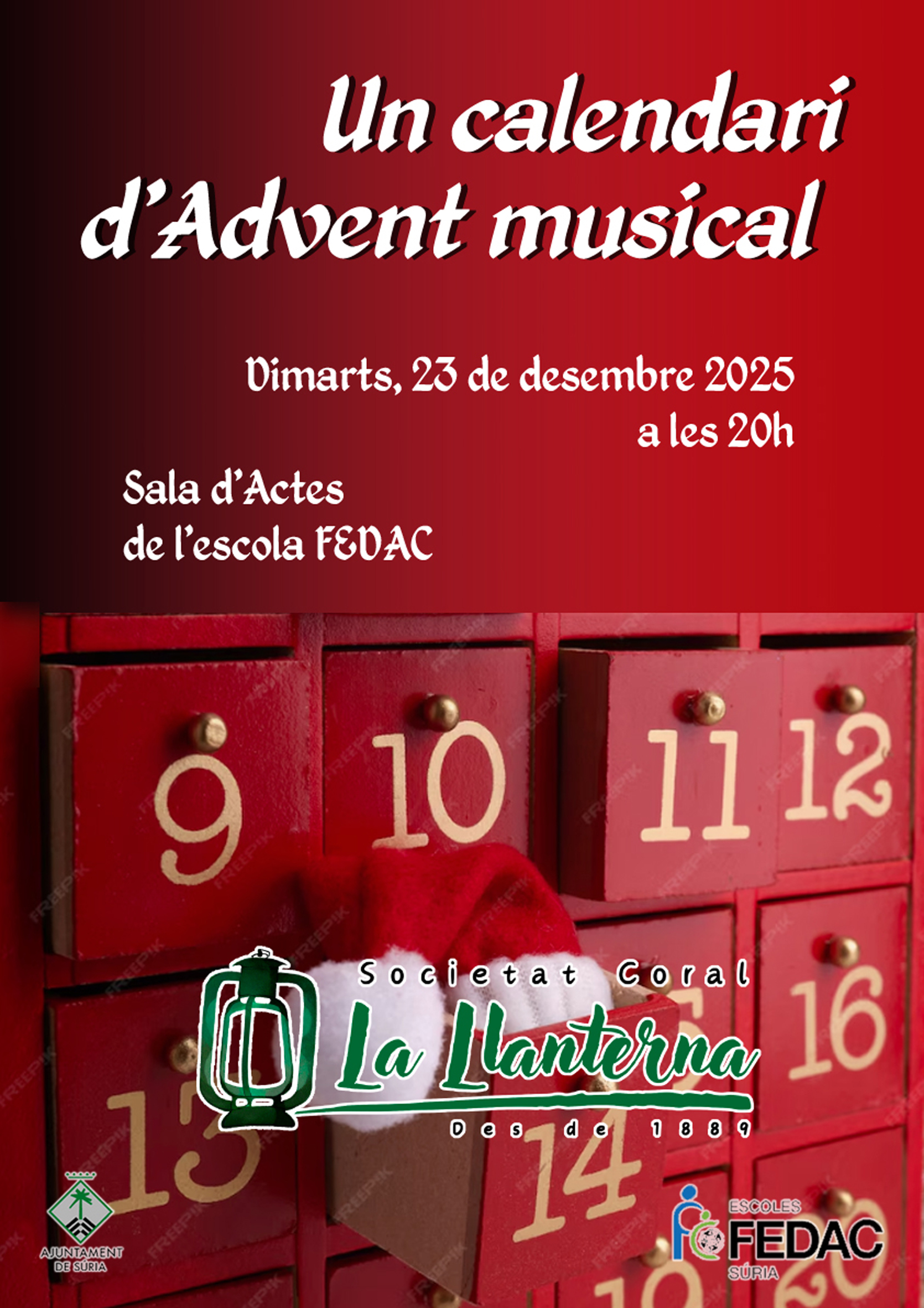 Concert de Nadal: 'Un calendari d'Advent musical'