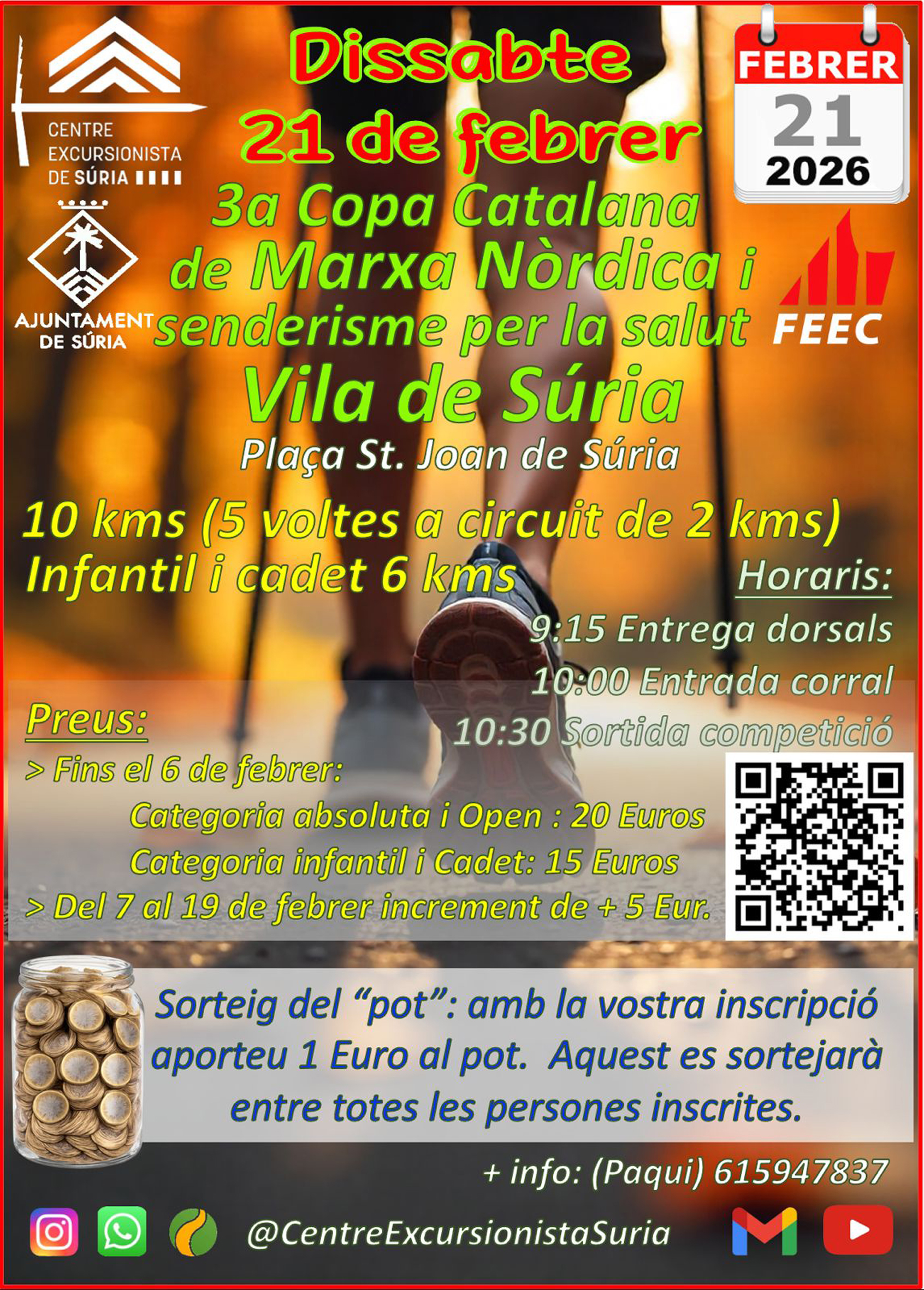 3a Copa Catalana de Marxa N&ograve;rdica Vila de S&uacute;ria